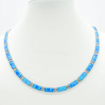 NEW - Opal Sterling Silver Link Necklaces