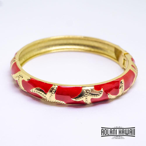 Enamel Bracelet Bangle - Starfish Style