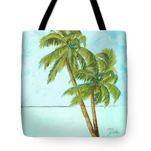 Hawaiian Beach Palm Blue I Tote Bag